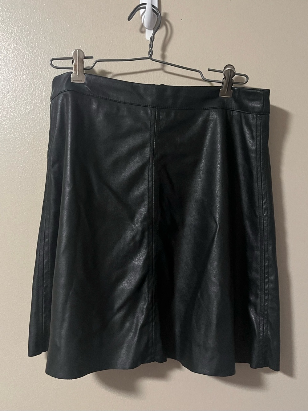 Sanctuary Faux Leather Pleather Black Mini Skirt Size Small
